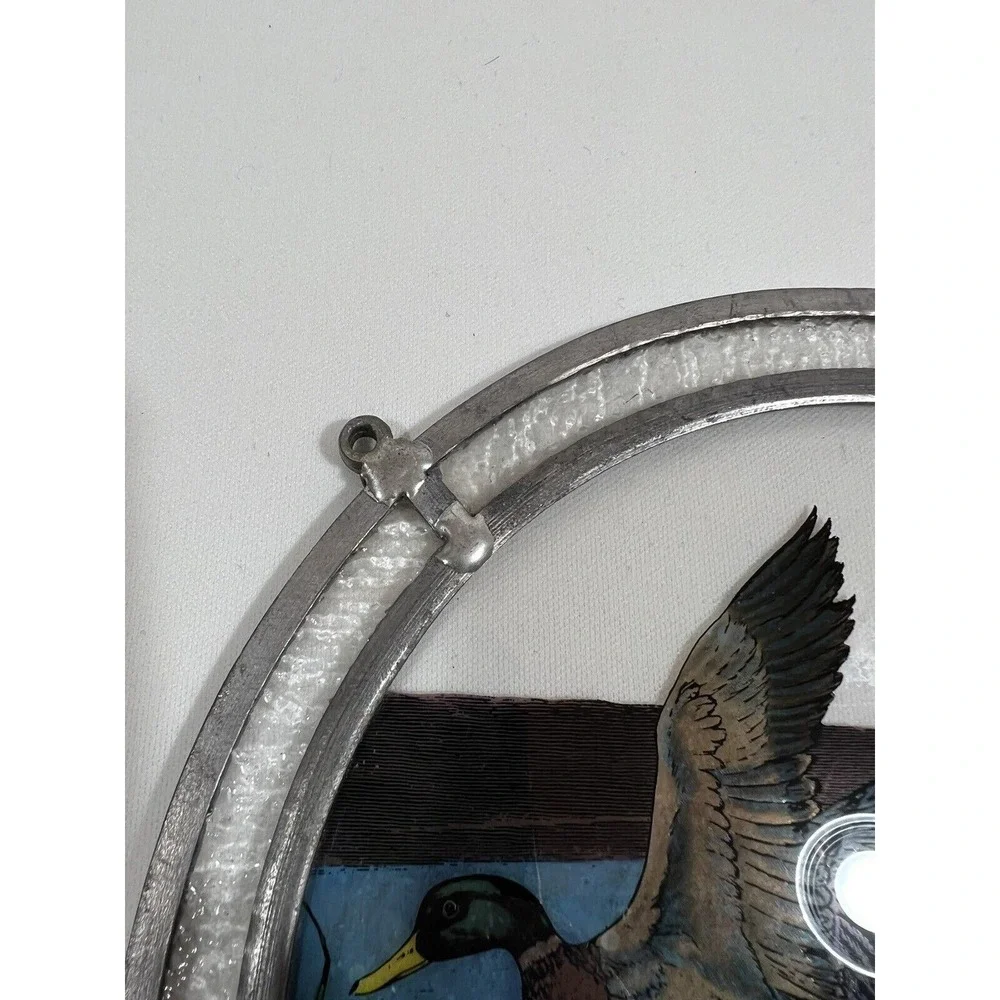 Waterfowl Window Suncatcher Panel Hanging Decor Rustic Cabin